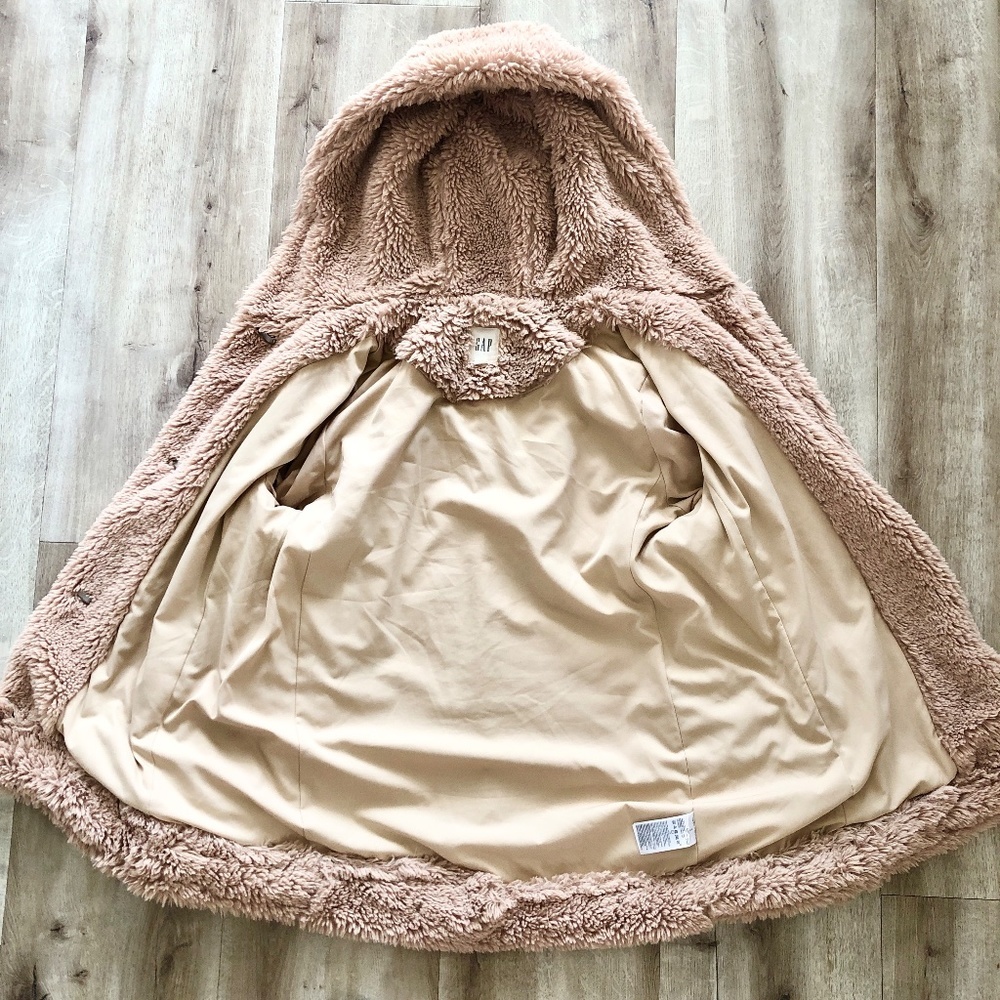 GAP, Teddy Jacket, Womens Jacket, Hooded, Coat, Size Small, Nice Condition - Picture 8 of 13